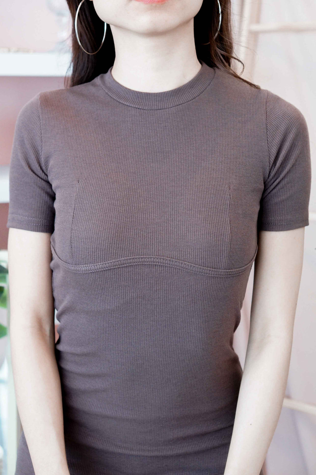 Ultra Street Bodycon Dress in Brown