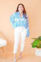 Pure Love Cropped Jeggings in White