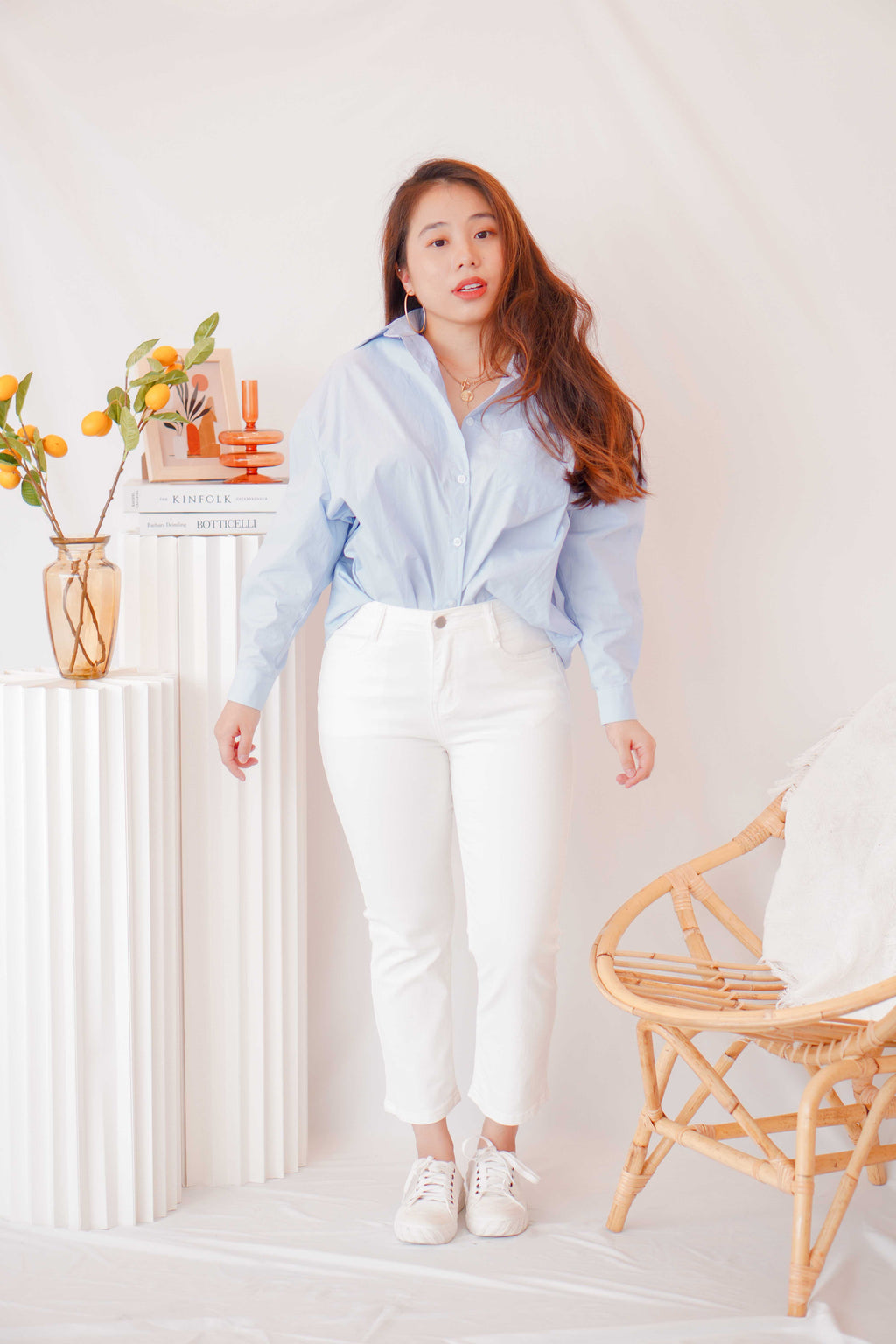 Pure Love Cropped Jeggings in White