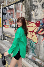 (BACKORDER) Capri Button Down Top in Green