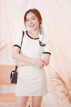 Coco Scarf in Black Stripes