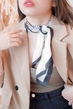 Coco Scarf in Black Stripes