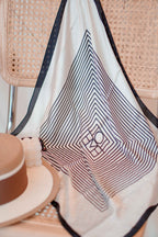 Coco Scarf in Black Stripes