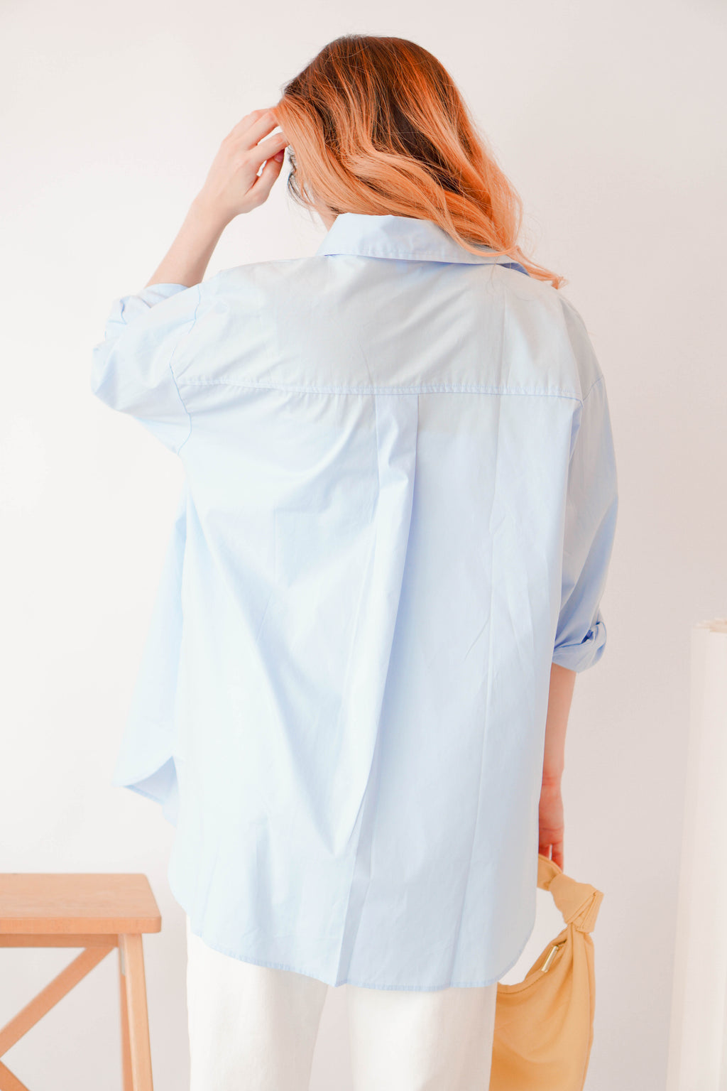 (BACKORDER) Capri Button Down Top in Light Blue