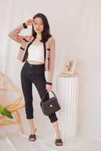 Dark Mind Cropped Jeggings in Black