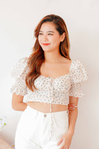 Love Before You Floral Blouse in Cream