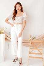 Love Before You Floral Blouse in Cream