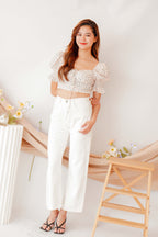 Love Before You Floral Blouse in Cream