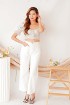 Love Before You Floral Blouse in Cream