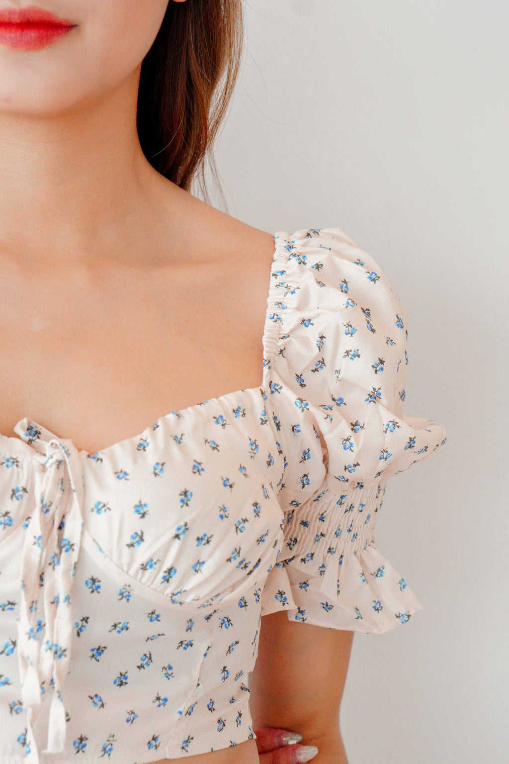 Love Before You Floral Blouse in Cream