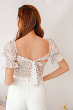 Love Before You Floral Blouse in Cream