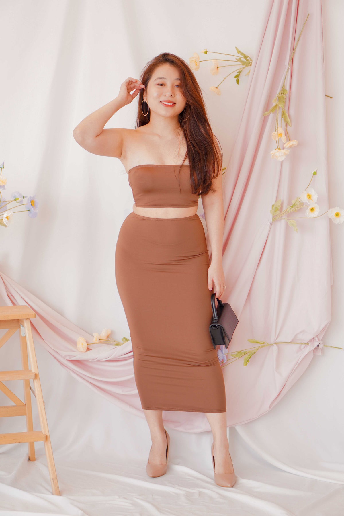 Love Disclosure Tube 2 Piece Set in Brown