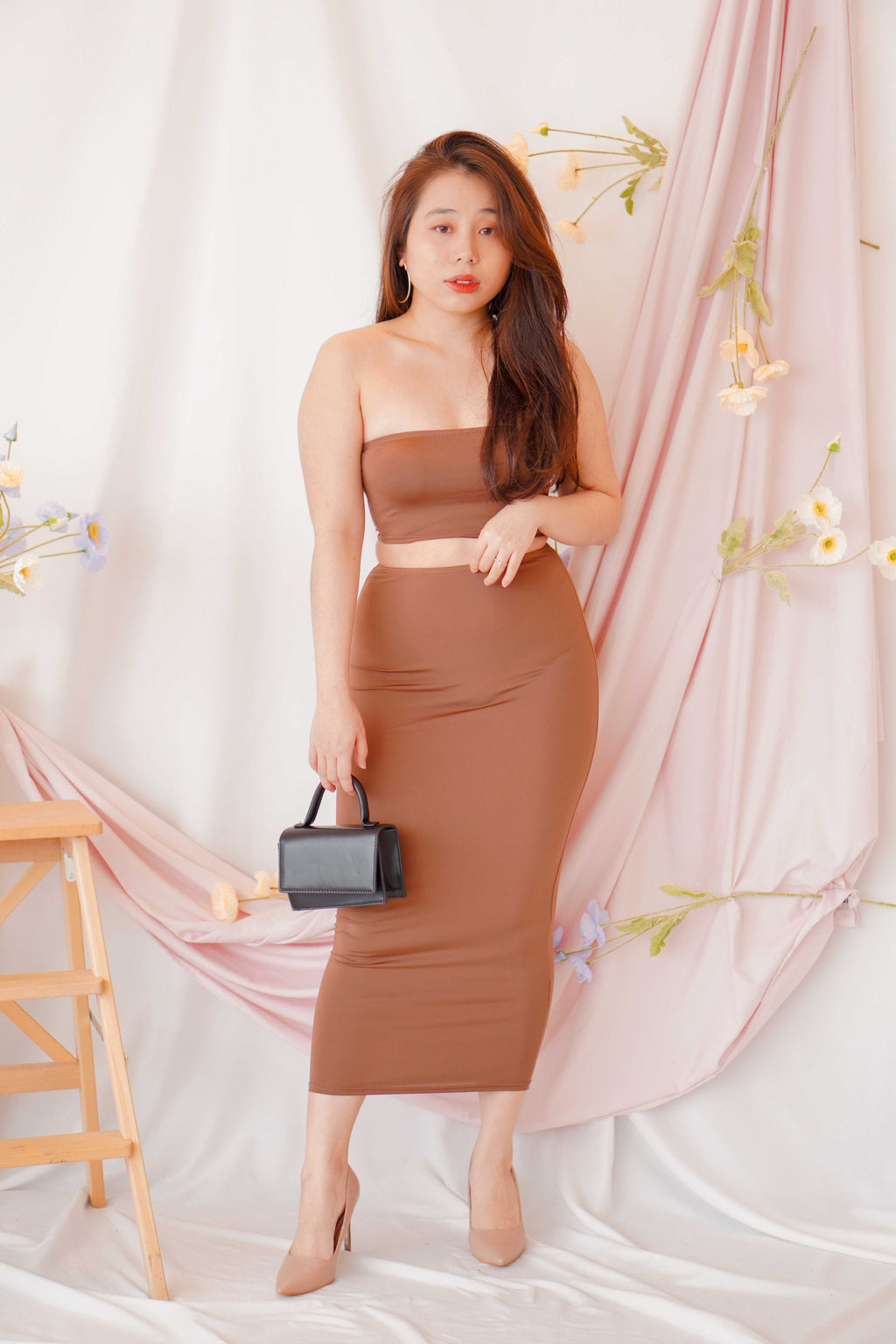 Love Disclosure Tube 2 Piece Set in Brown