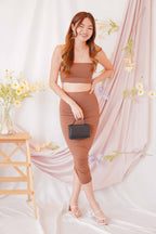 Love Disclosure Tube 2 Piece Set in Brown