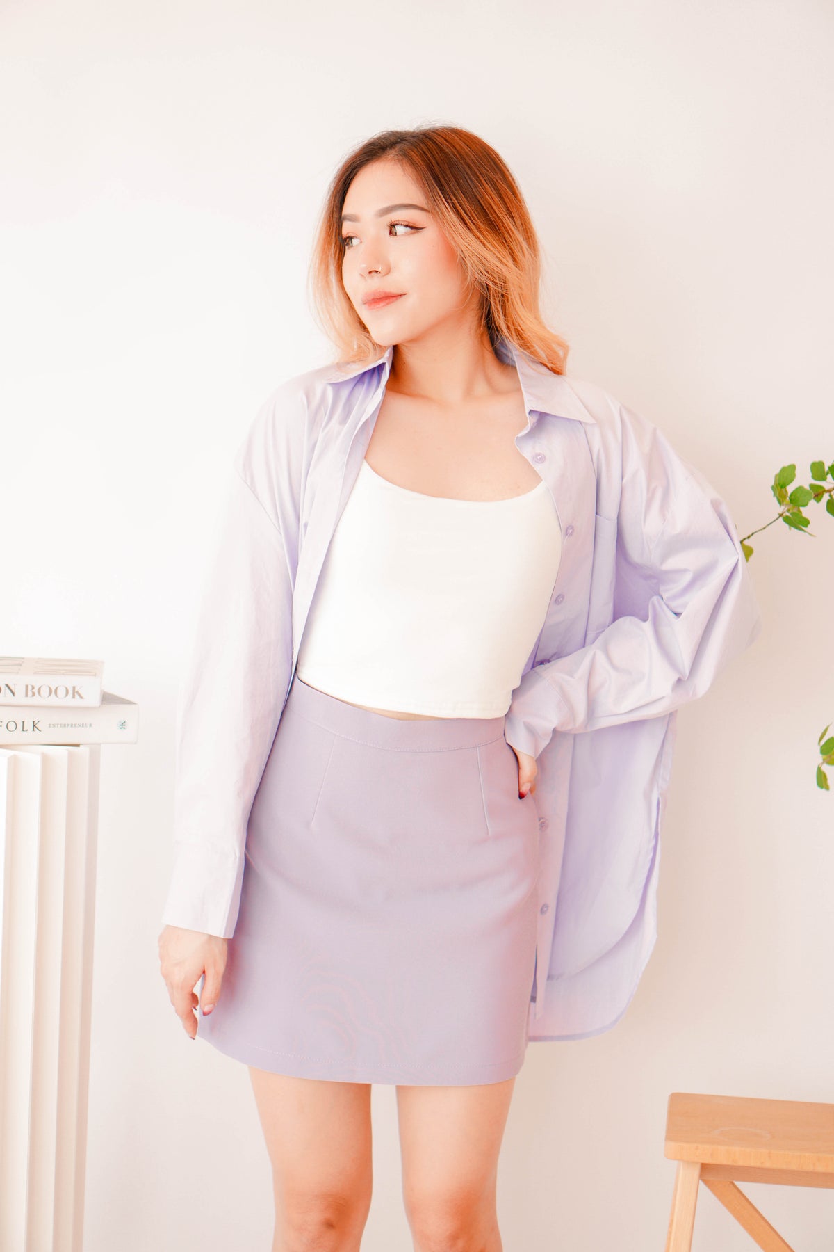 Modest Moment Skirt in Purple