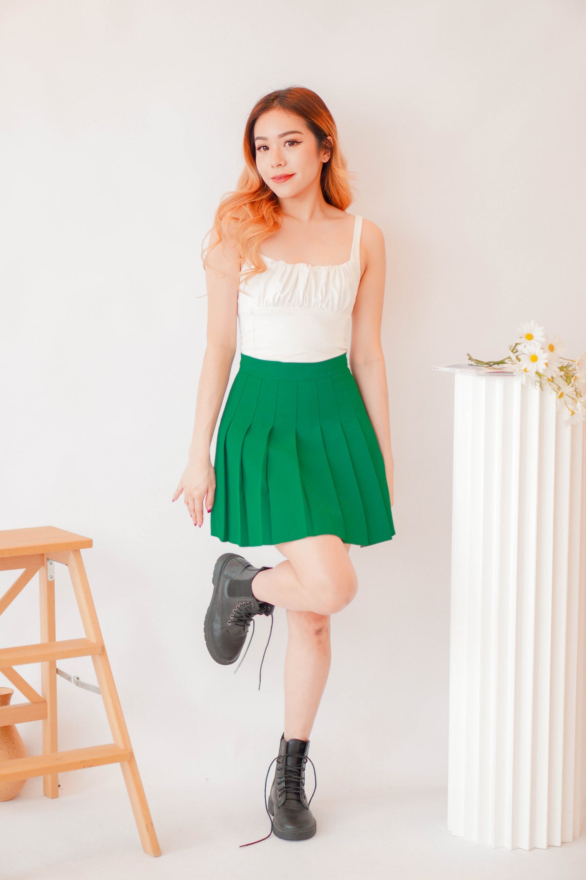 Ace It Tennis Skirt in Green