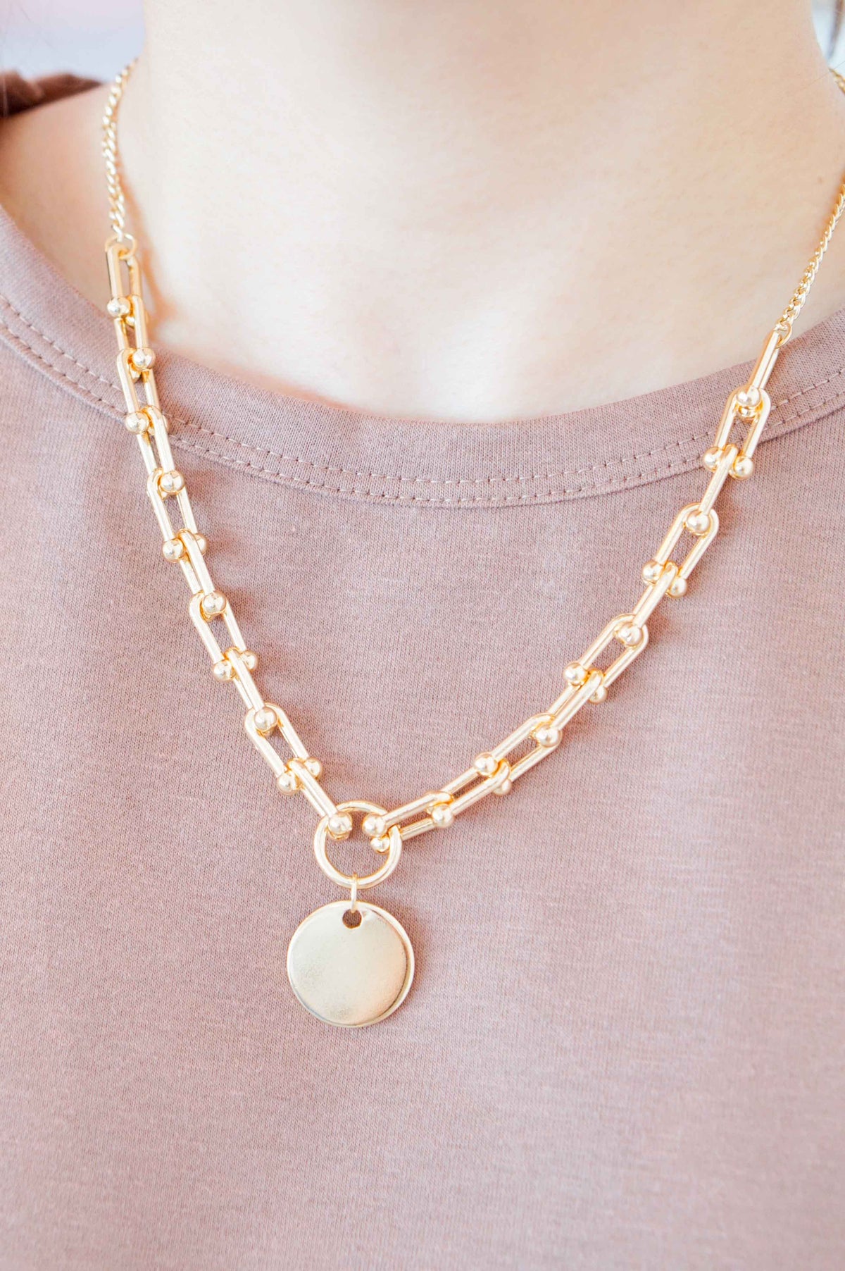 In Control Necklace in Gold
