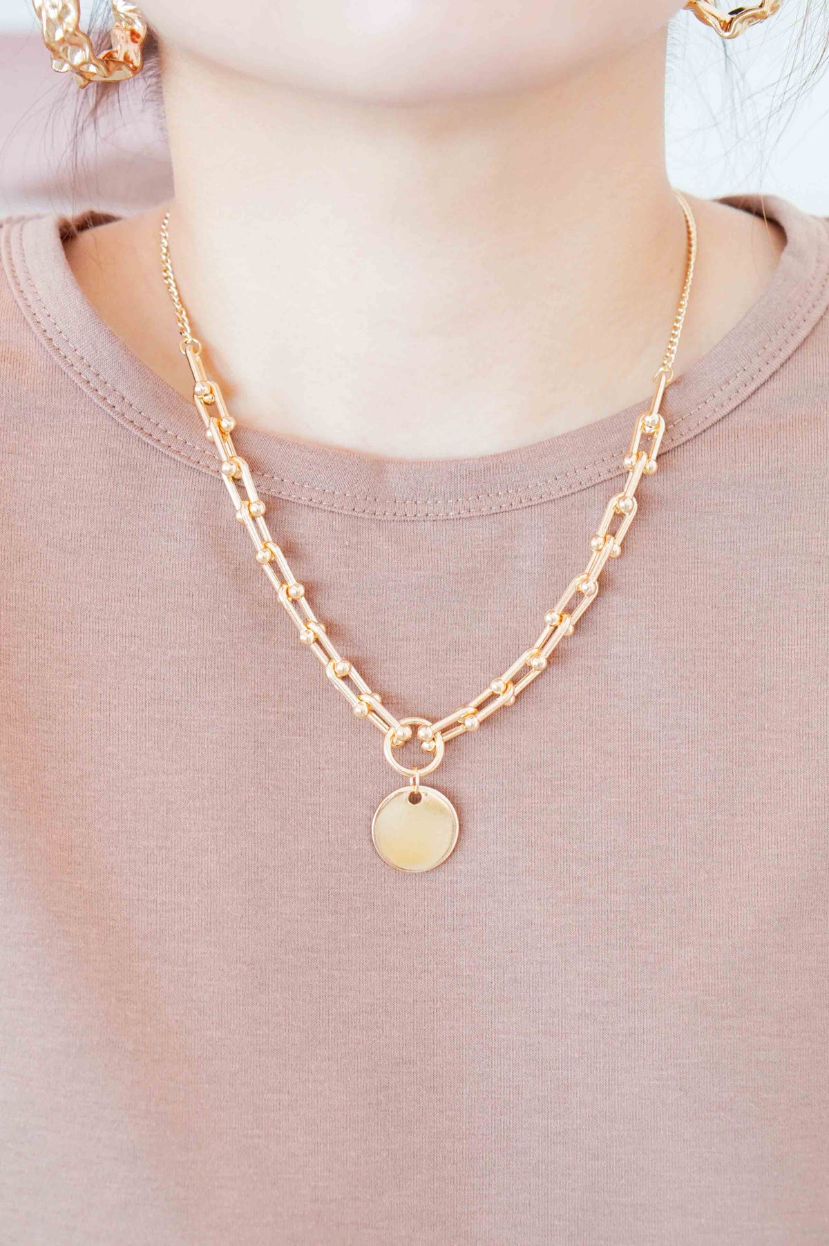 In Control Necklace in Gold