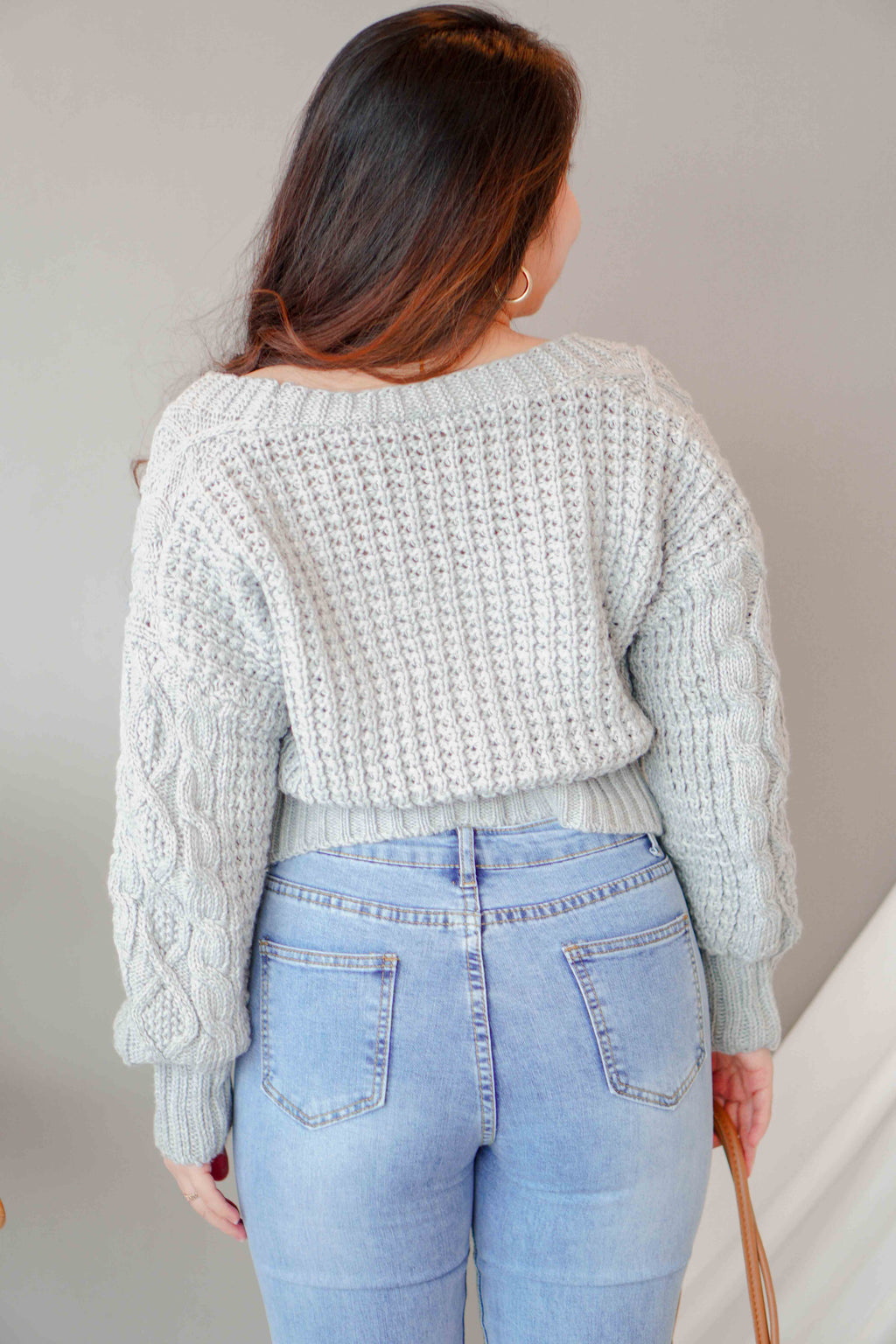 (BACKORDER) Cloud Muse Knit Cardigan in Grey