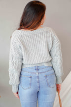(BACKORDER) Cloud Muse Knit Cardigan in Grey