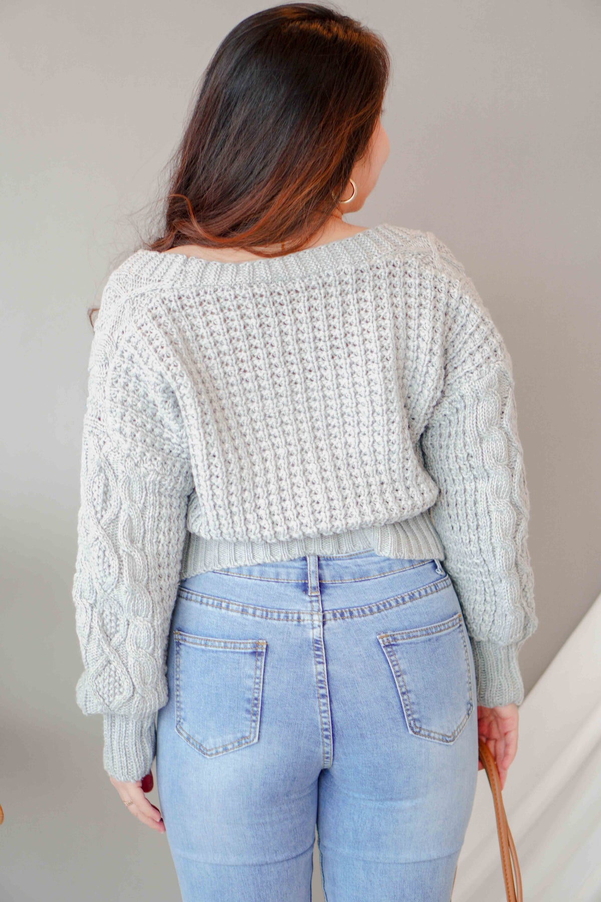 (BACKORDER) Cloud Muse Knit Cardigan in Grey