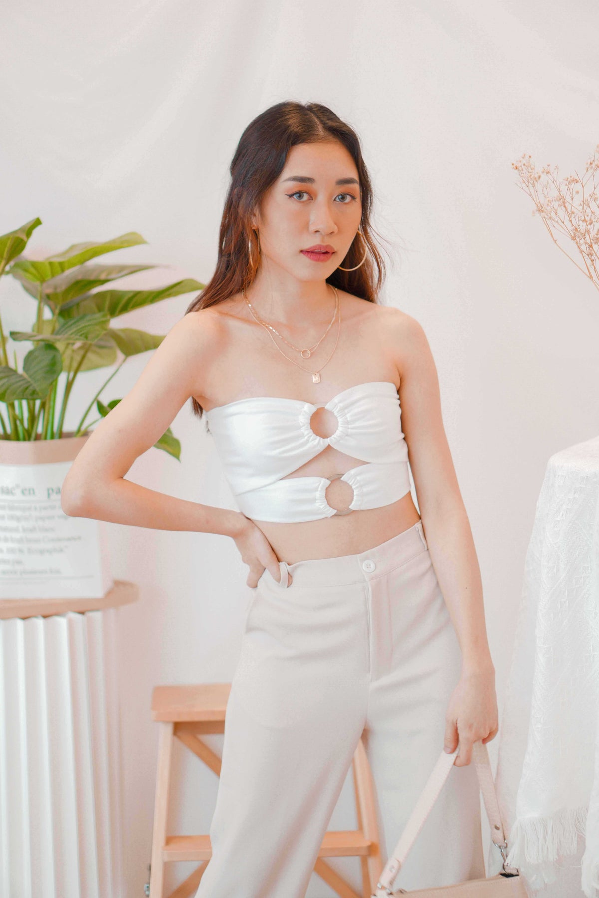 Step Up Pants in Beige