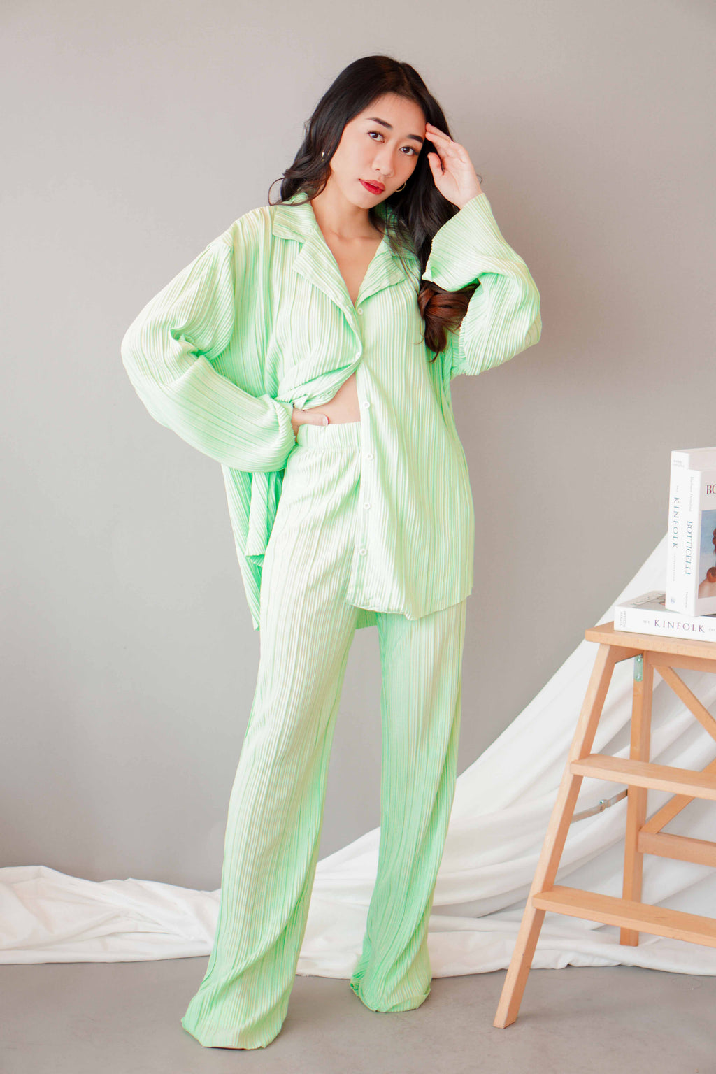 Wispy Feels 2 Piece Set in Green