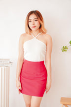 Modest Moment Skirt in Dark Pink