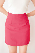 Modest Moment Skirt in Dark Pink
