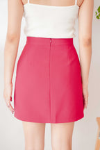 Modest Moment Skirt in Dark Pink