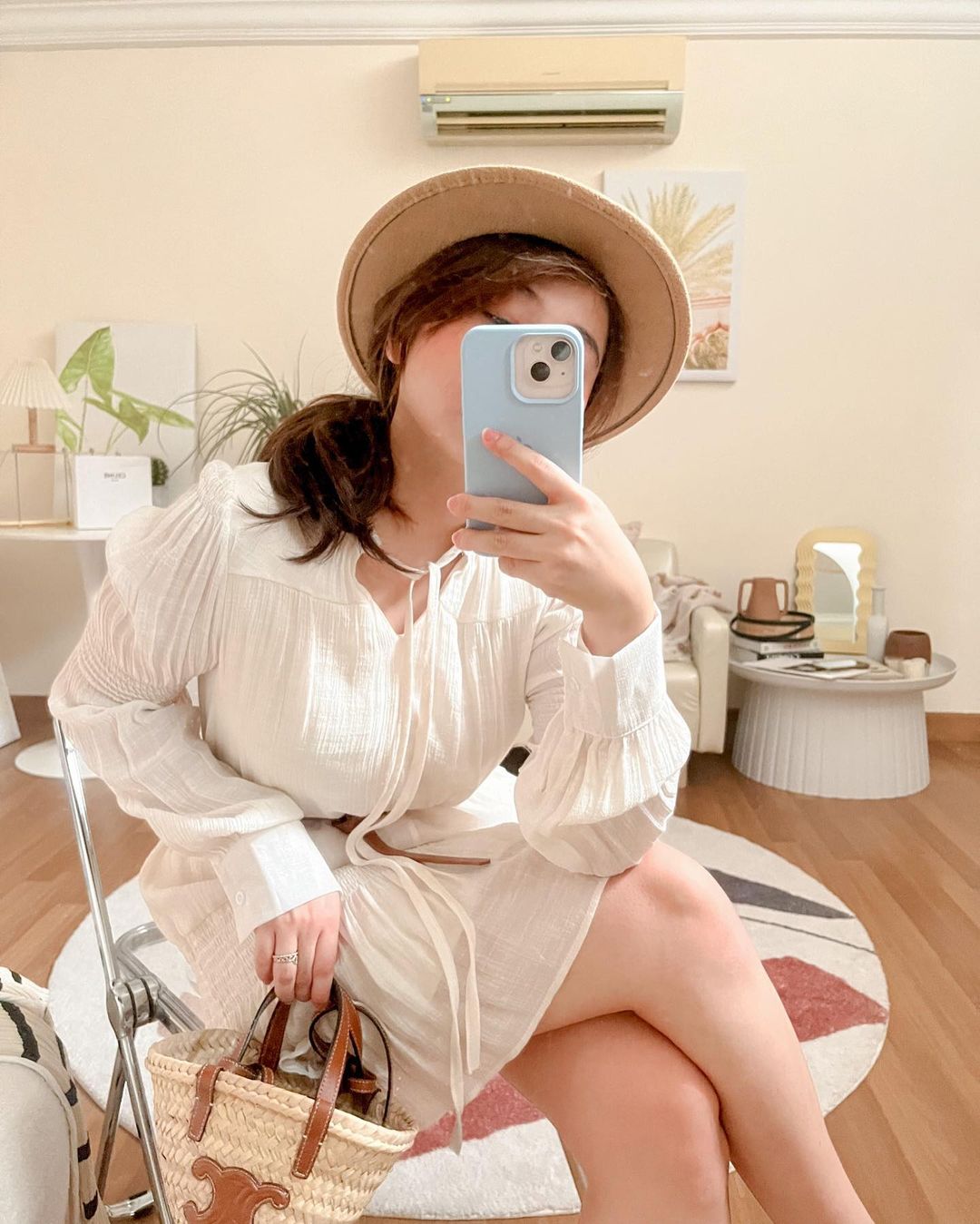 Boho Summer Long Sleeve Tassel Dress with Belt