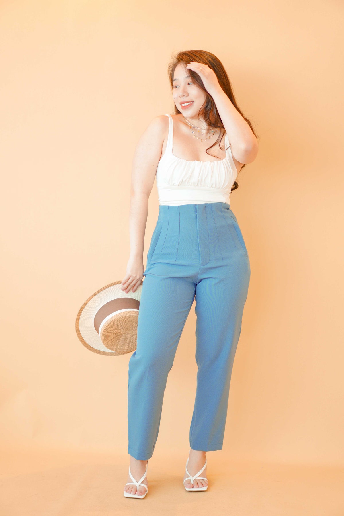 Delphine Pants in Blue