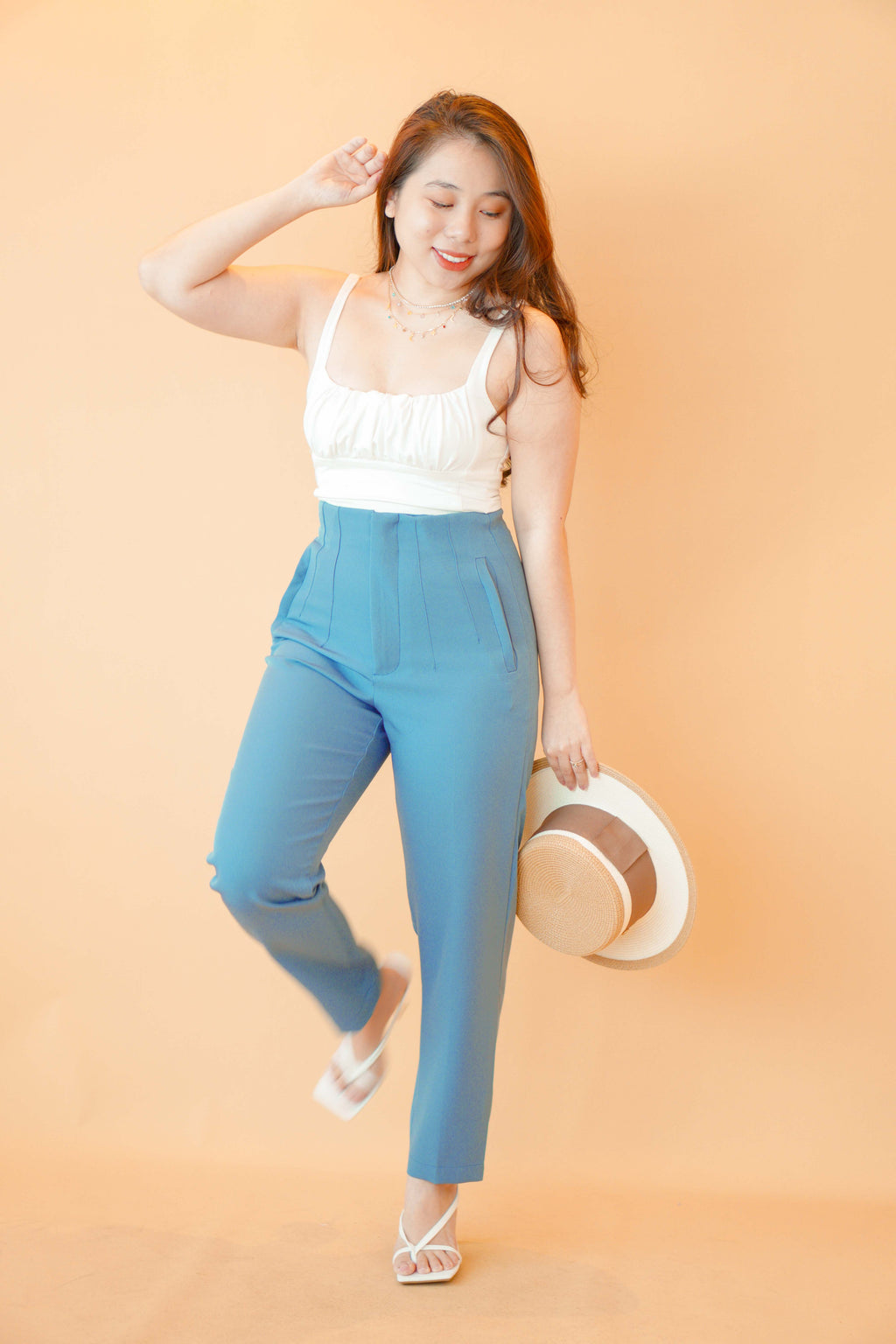 Delphine Pants in Blue