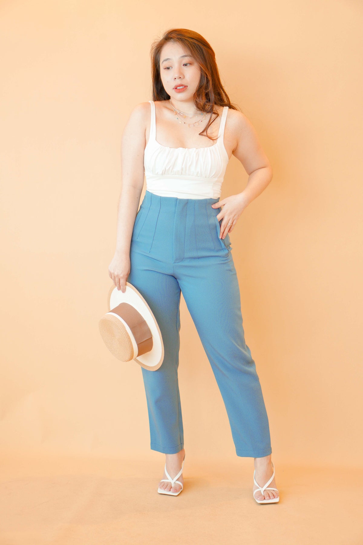 Delphine Pants in Blue