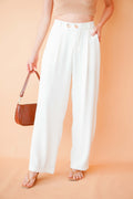 Double Take Pants in White