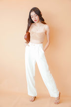 Double Take Pants in White