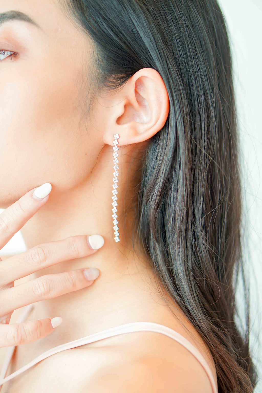 Diamonte Long Earrings