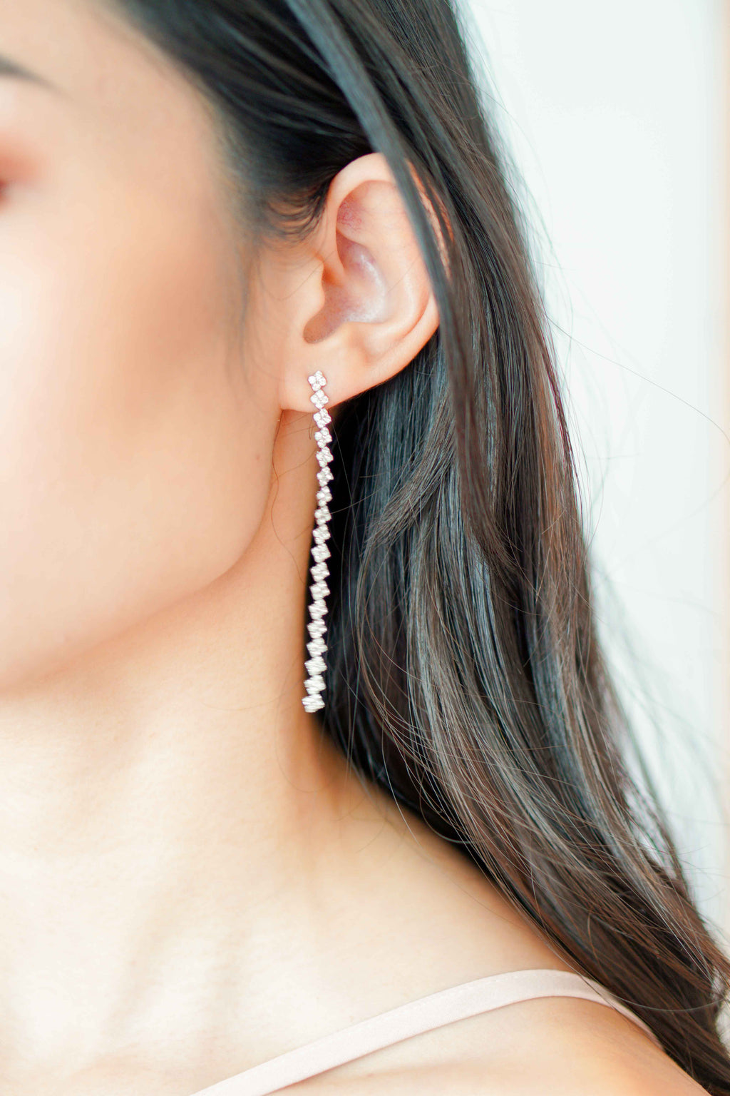 Diamonte Long Earrings