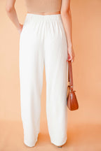 Double Take Pants in White