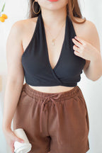After Nightfall Self Tied Top in Black
