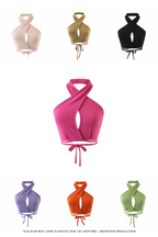After Nightfall Self Tied Top in Black