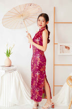 Foo Traditional Halter Cheongsam in Red