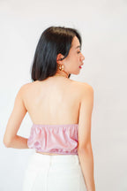 Calla Halter Top with Chain in Pink