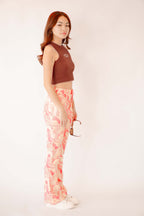 Lucid Dream Printed Pants in Yellow Pink