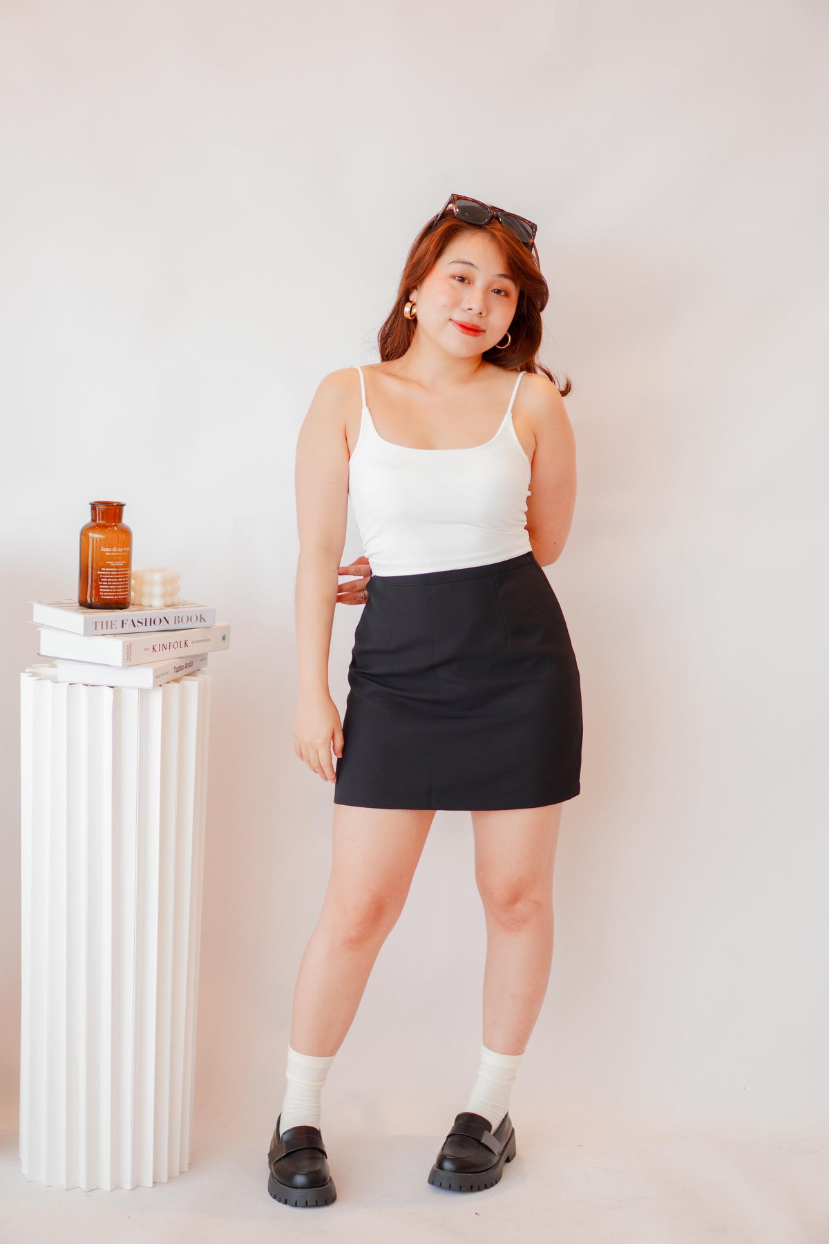 Myla Padded Camisole Top in White