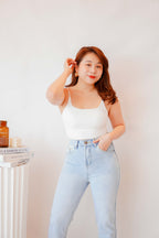 Myla Padded Camisole Top in White