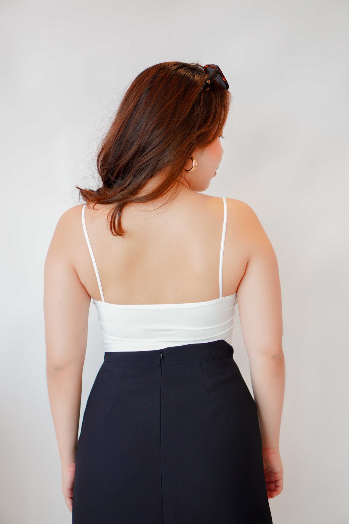 Myla Padded Camisole Top in White