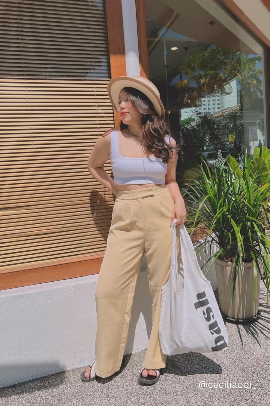 Everyday Pants by Bash in Yellow Beige