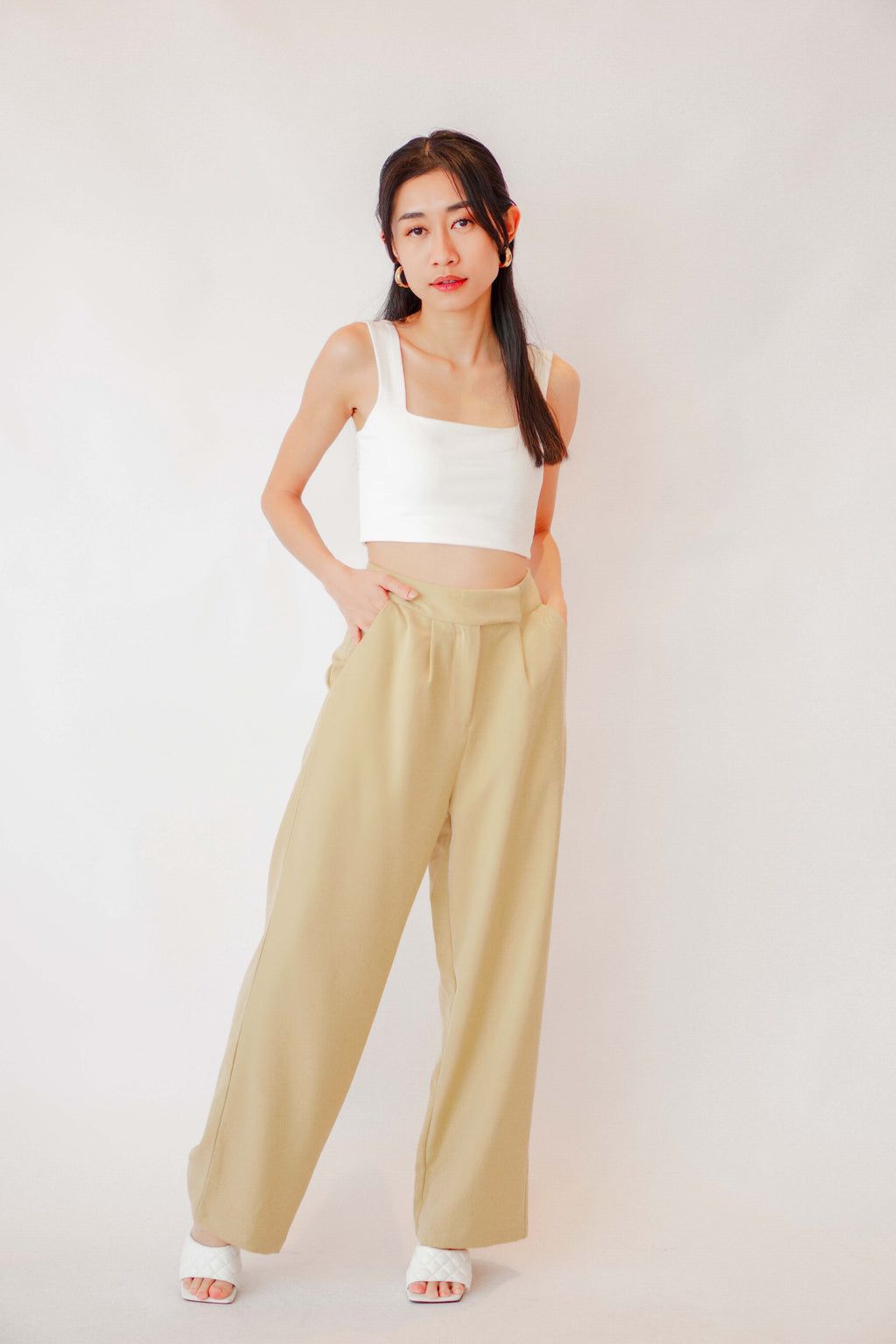 Everyday Pants by Bash in Yellow Beige