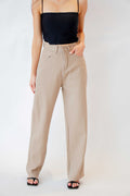 Rodeo Wide Legged Jeans in Khaki